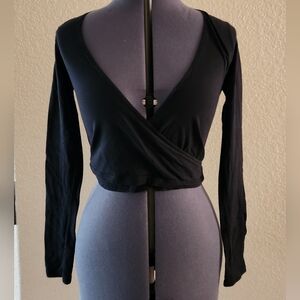 Black Wrap Top